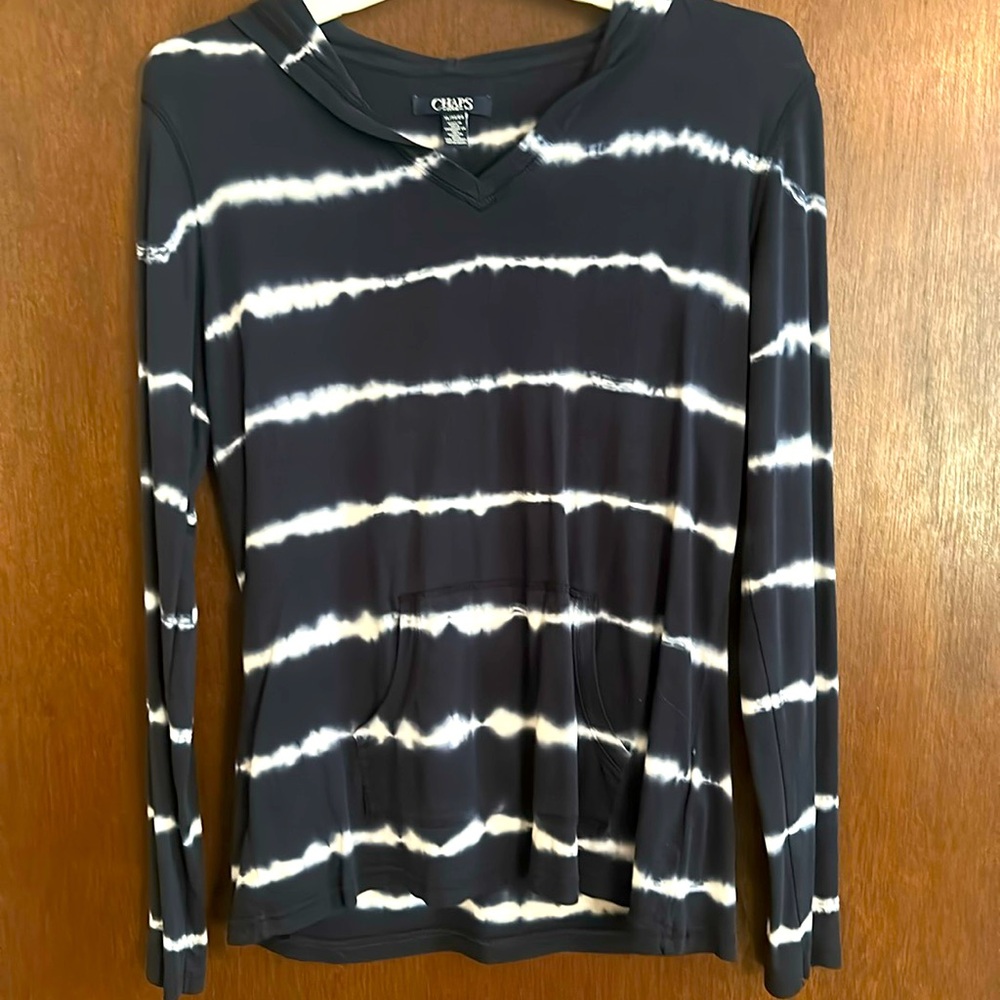 Chaps Tie-Dye long sleeve hooded t-shirt XL